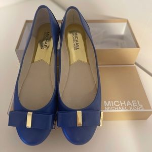 Michael Kors Kiera Ballet Flats, Sapphire Blue, Women’s US9M. Gently Used.